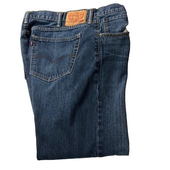 Levi Strauss Men's 527 Slim Boot Cut Blue Jeans Size 38 x 30 - Picture 1 of 4